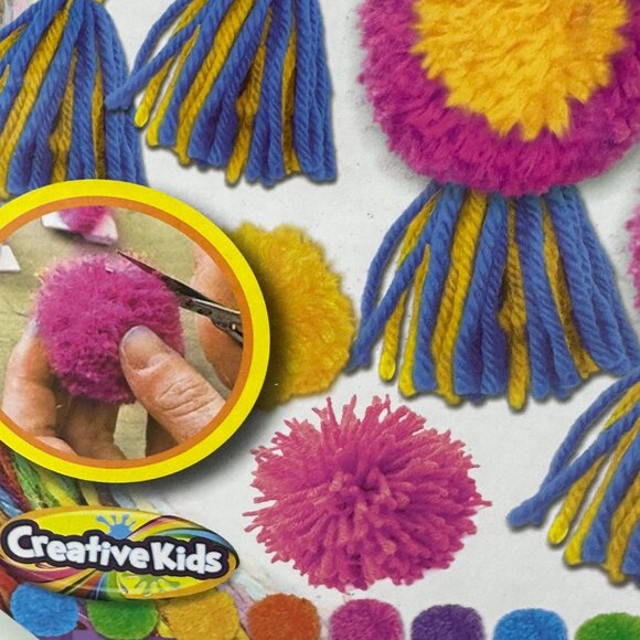 Pom Pom World Creative Kids DIY Pom Pom Earrings Jewelry Making Kit Girl Gift - Picture 4 of 12
